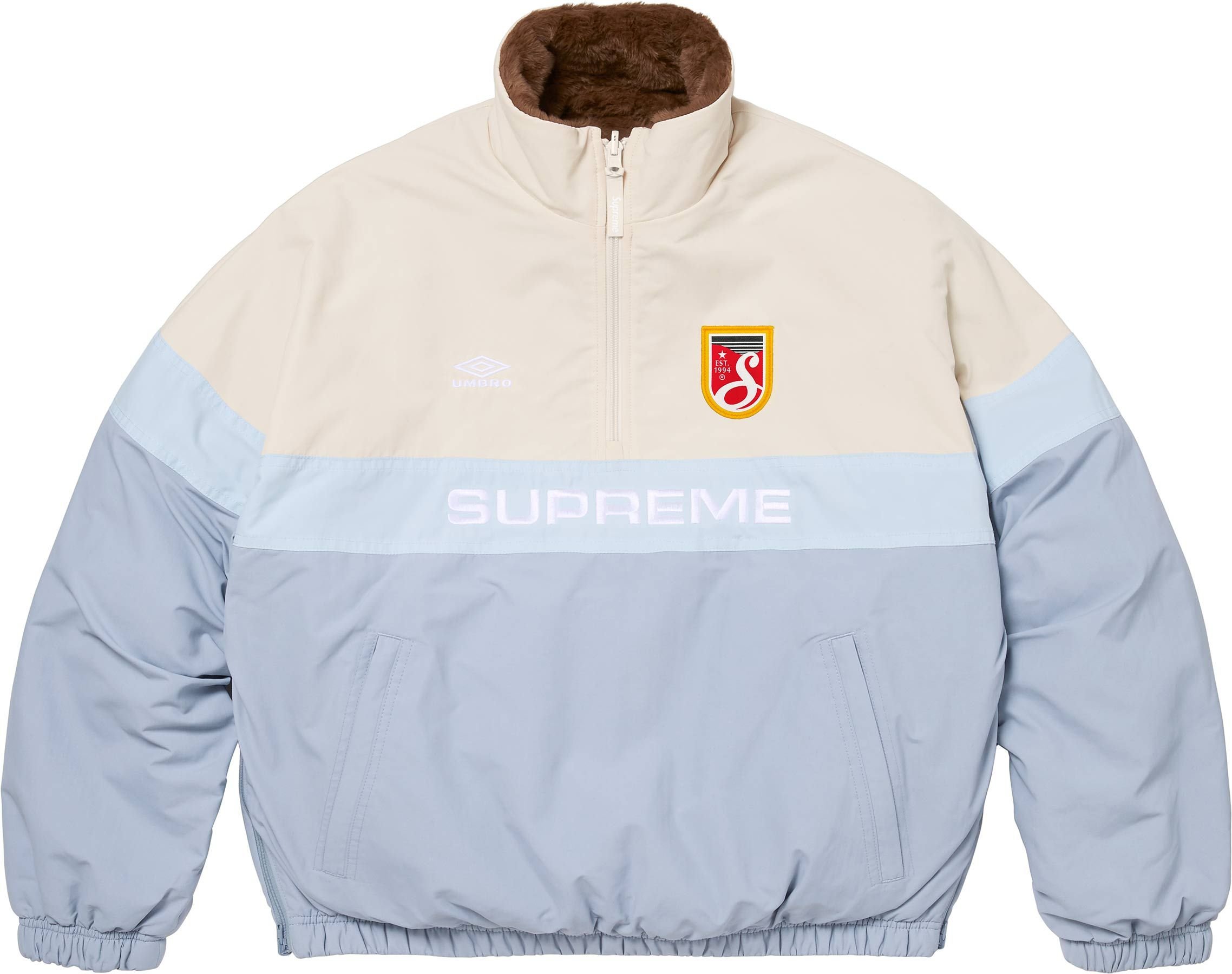 Supreme®/Umbro® Reversible Faux Fur Pullover view 12
